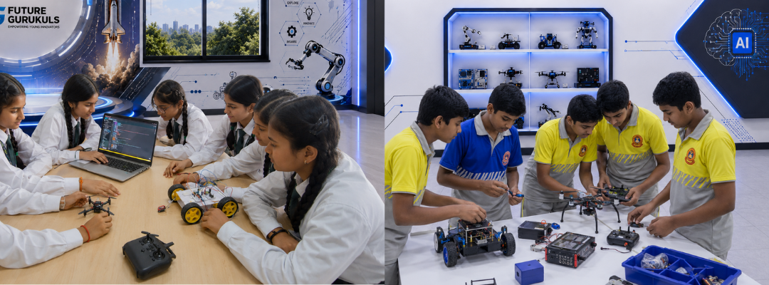 Future Gurukuls AI and Robotics Lab in action